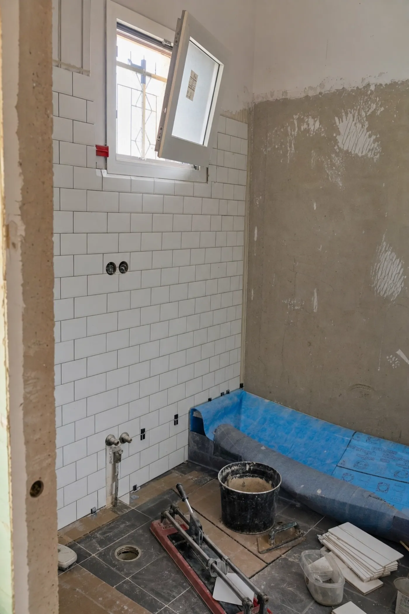 Tiling in progress